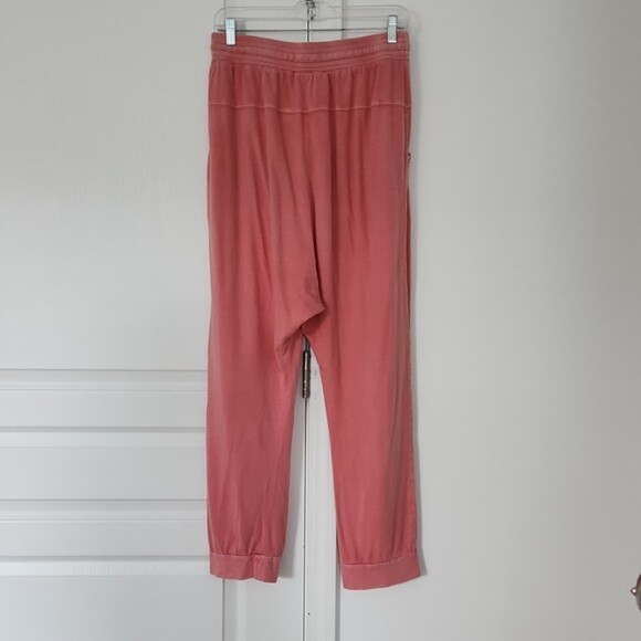 Anthropologie Saturday Sunday Harem Jogger Sweatpants, Coral Pink, Size M - Picture 5 of 10